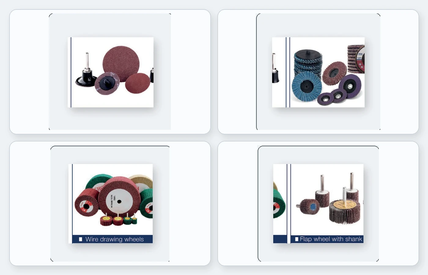 Ruedas, flap wheels y pads