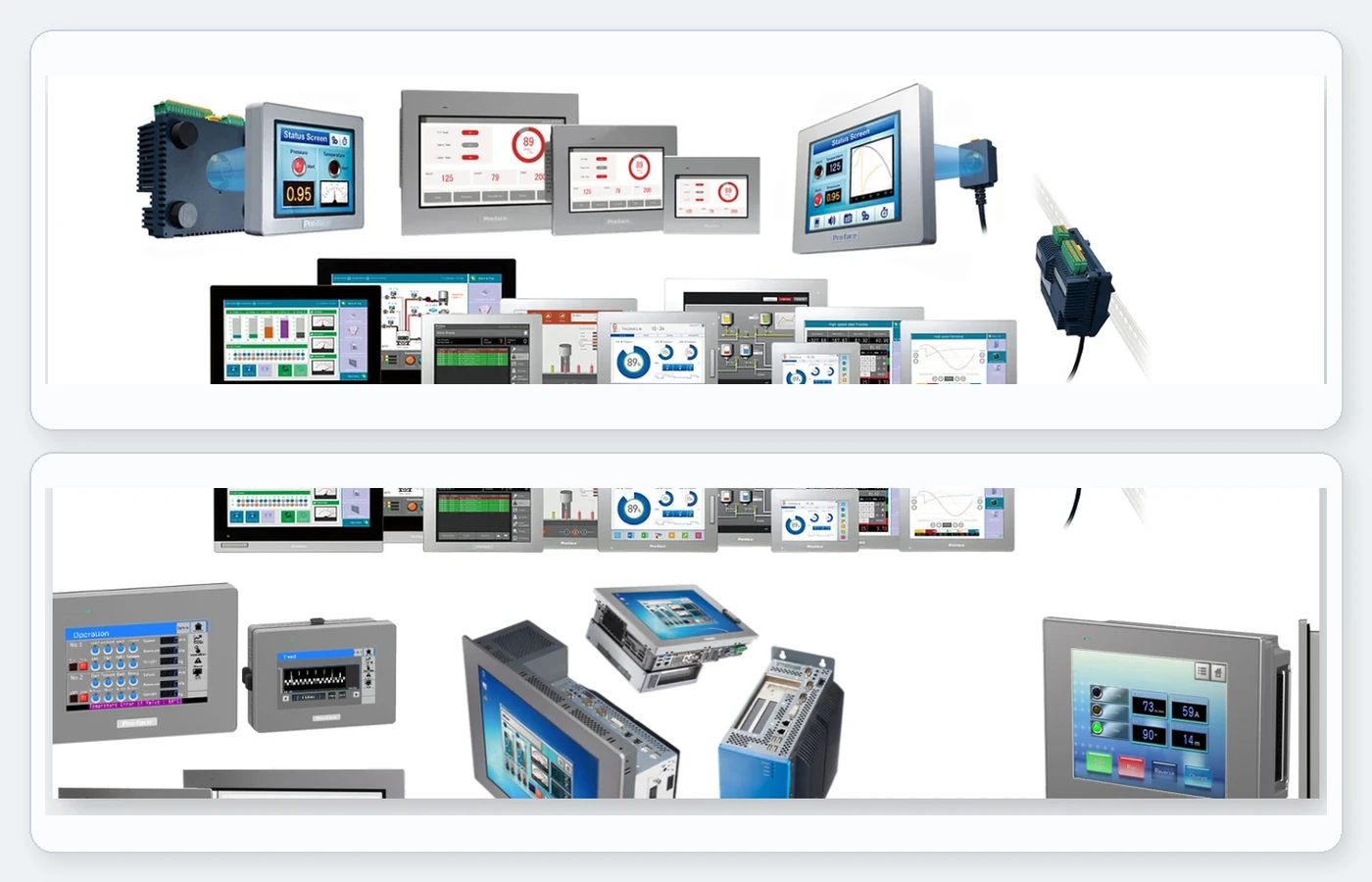 HMI, PLC y PC industrial