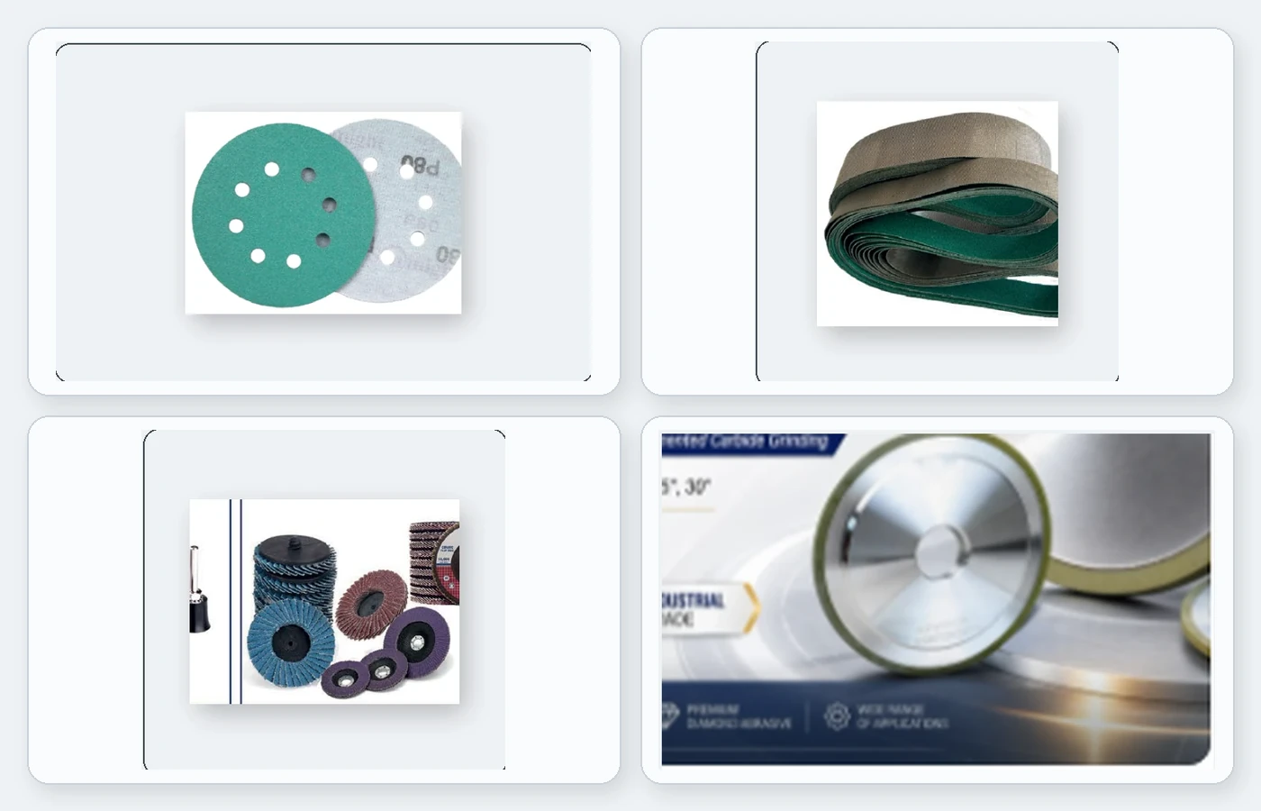 Abrasivos, lubricantes y químicos